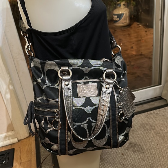 Coach poppy 2 way sparkle purse - Picture 12 of 16